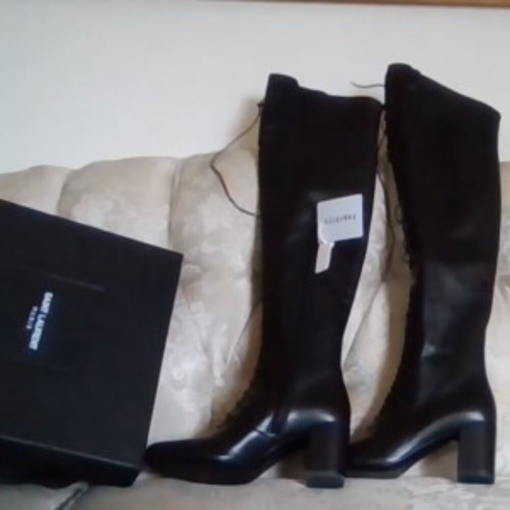 Tall Leather YSL boots